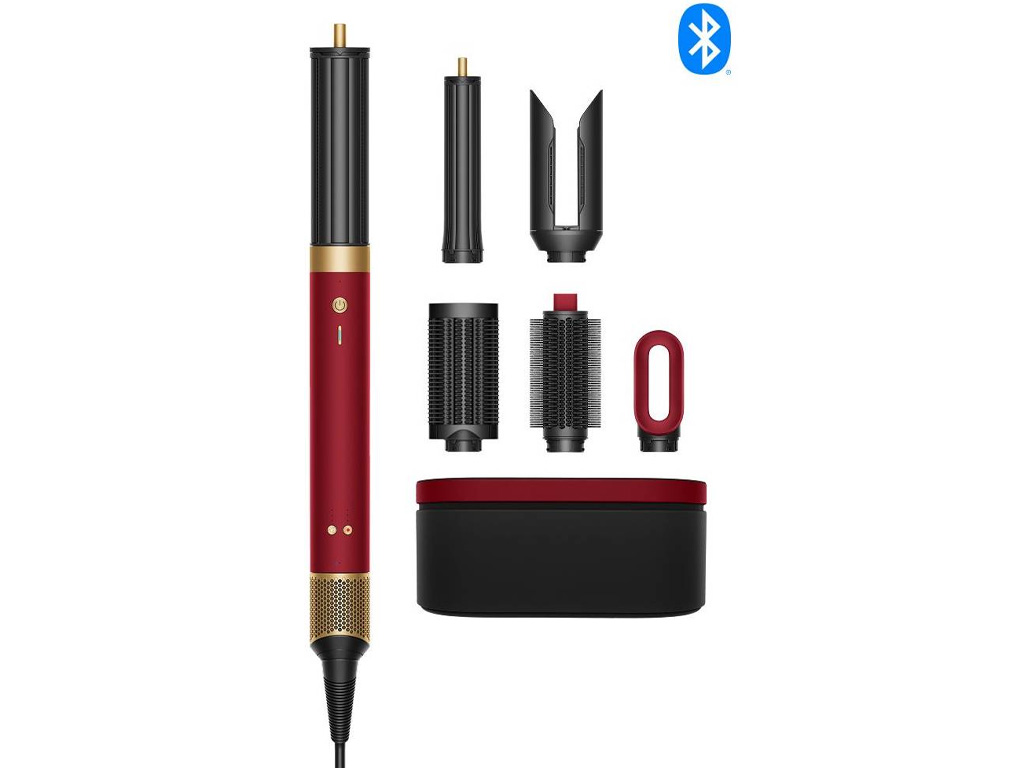 Dyson Airwarp Co-anda2x Red Velvet/Gold Straight+Wavy 176955